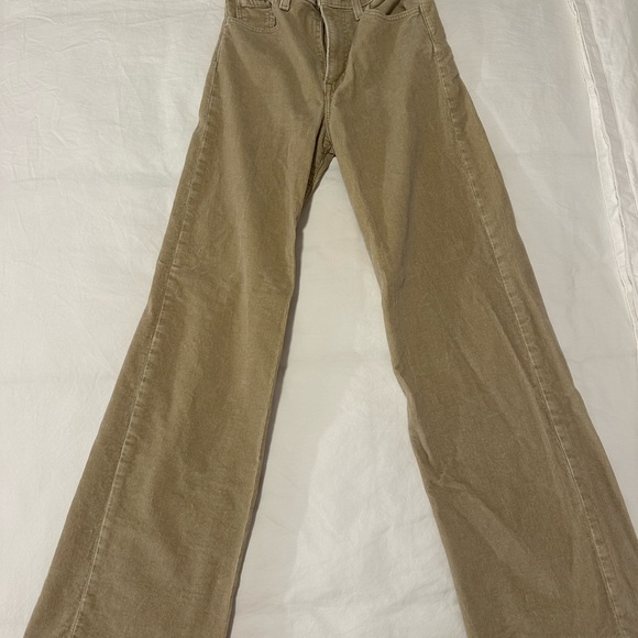 Stylish Tan Wide-Leg Pants size 26 - Picture 11 of 11
